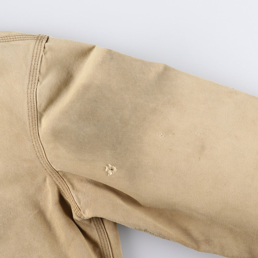 00'S Carhartt Active Jacket Duck Full Zip Parka Men's M cotton Beige type Vintage Second Hand