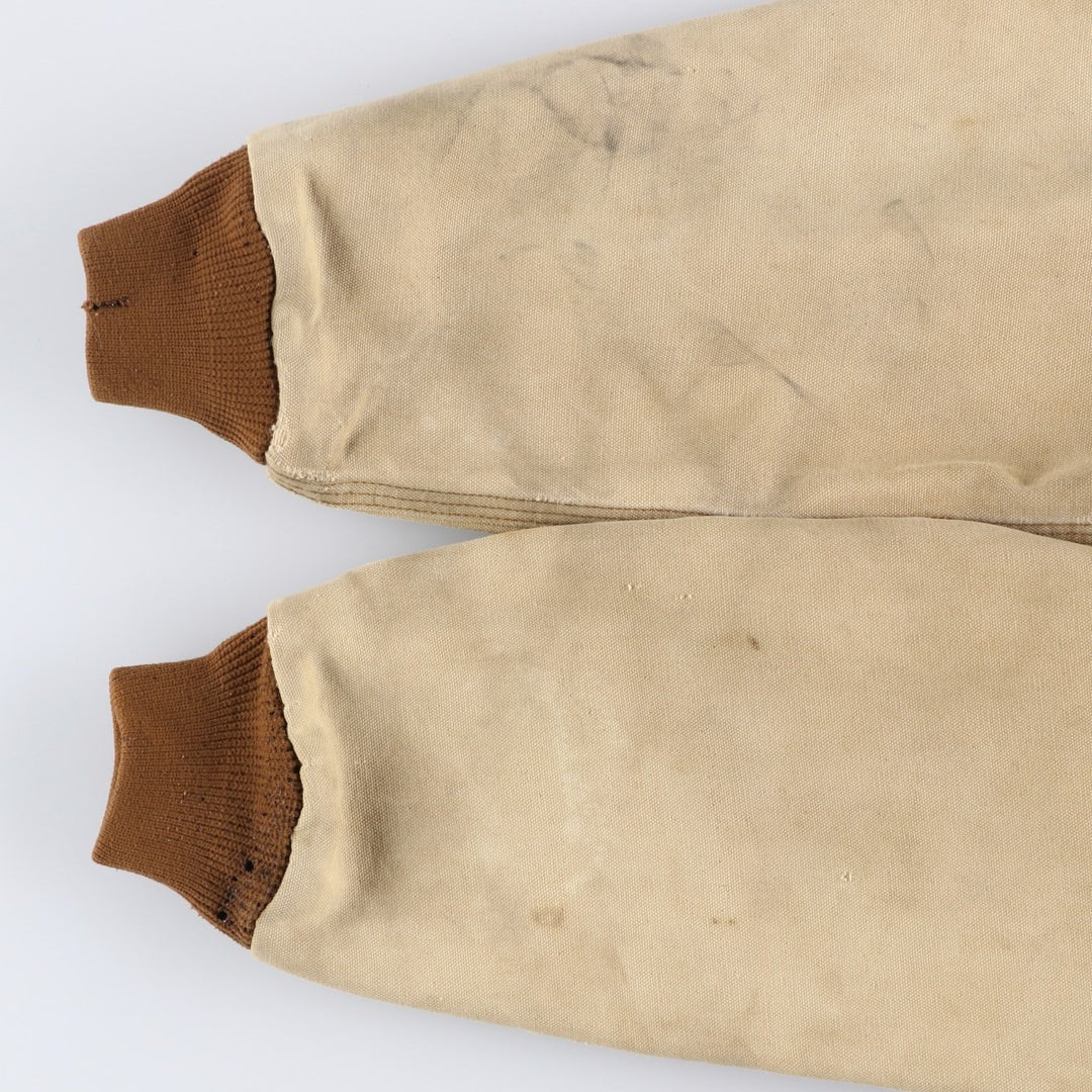 00'S Carhartt Active Jacket Duck Full Zip Parka Men's M cotton Beige type Vintage Second Hand