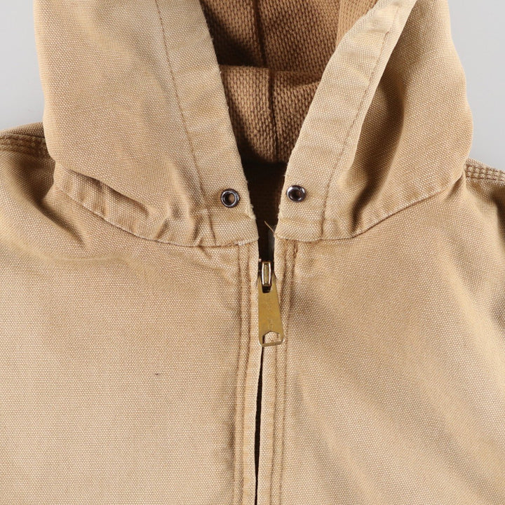 Carhartt Active Jacket Duck Full Zip Hoodie Men's M unclear Beige type Vintage Second Hand