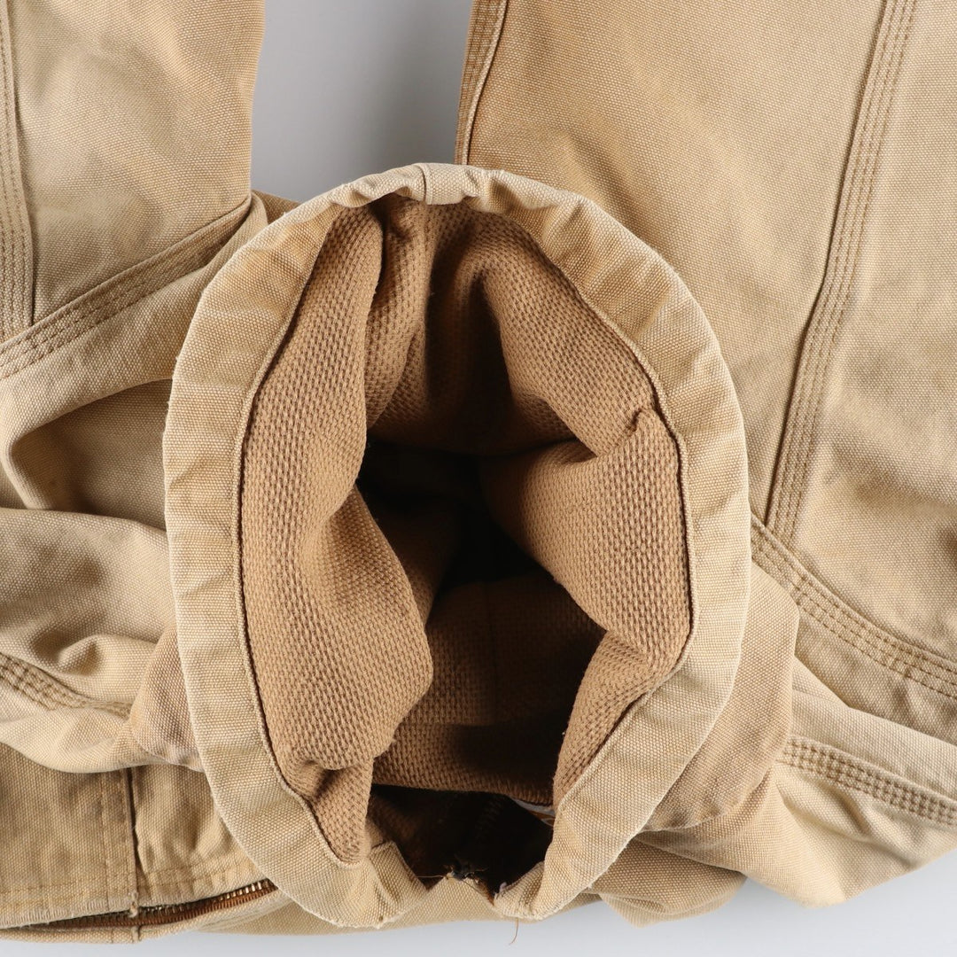 Carhartt Active Jacket Duck Full Zip Hoodie Men's M unclear Beige type Vintage Second Hand