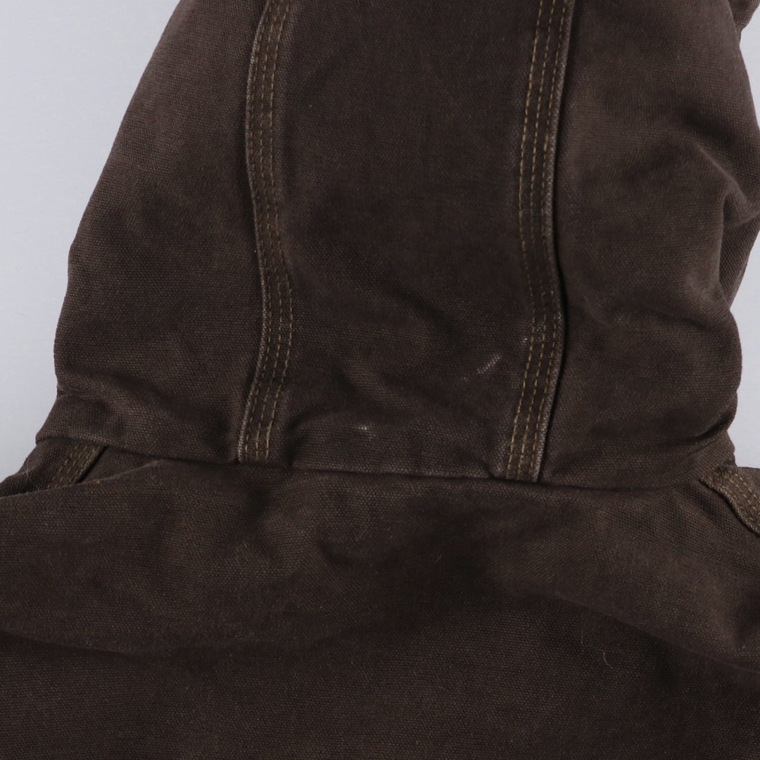 Carhartt Active Jacket, Dog Print, Padded Duck Full-Zip Hoodie, Men's Size L cotton brown type Vintage Second Hand