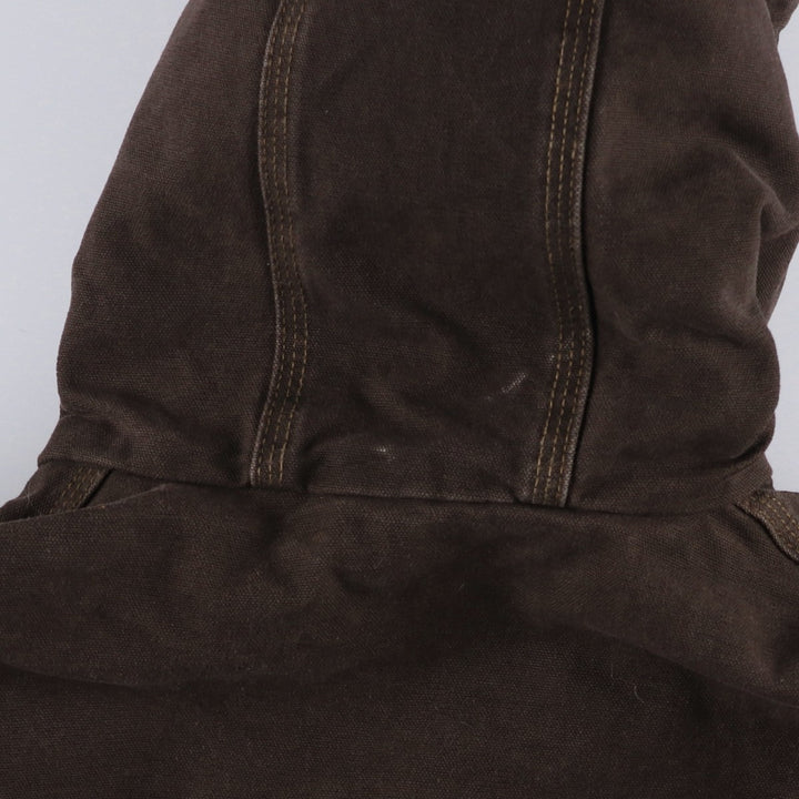 Carhartt Active Jacket, Dog Print, Padded Duck Full-Zip Hoodie, Men's Size L cotton brown type Vintage Second Hand