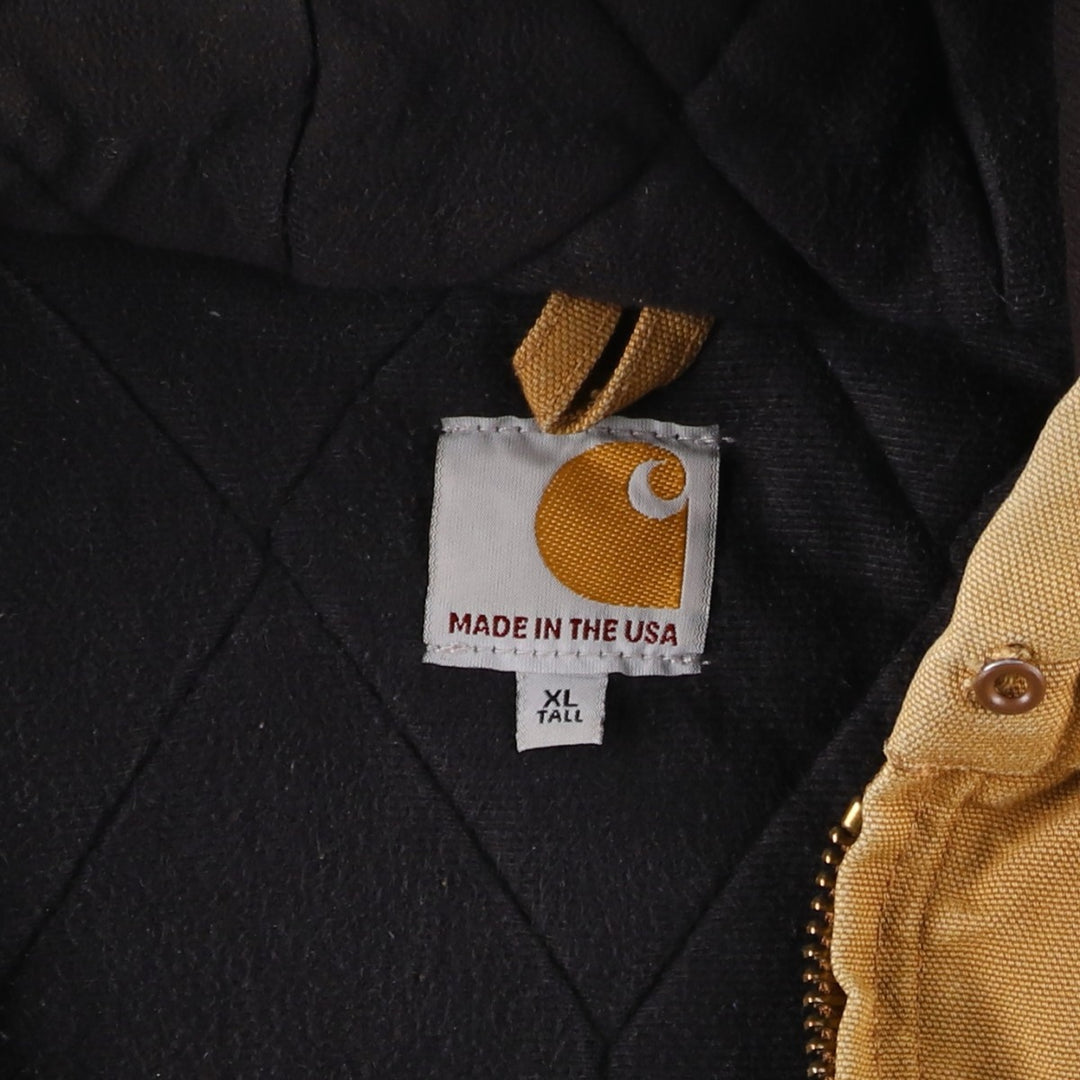 Carhartt Active Jacket, Padded Duck Full Zip Parka, Made in USA, Men's XL cotton Beige type Vintage Second Hand