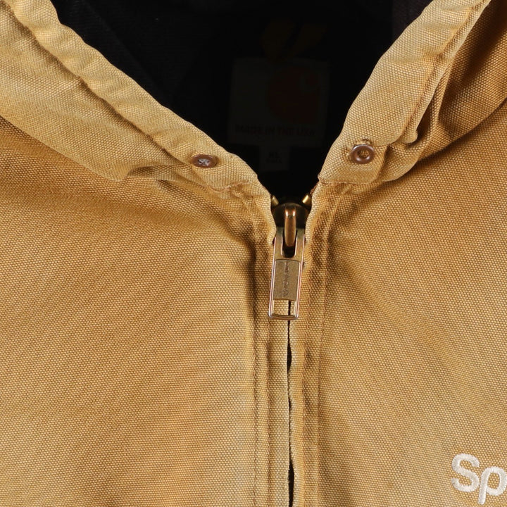 Carhartt Active Jacket, Padded Duck Full Zip Parka, Made in USA, Men's XL cotton Beige type Vintage Second Hand