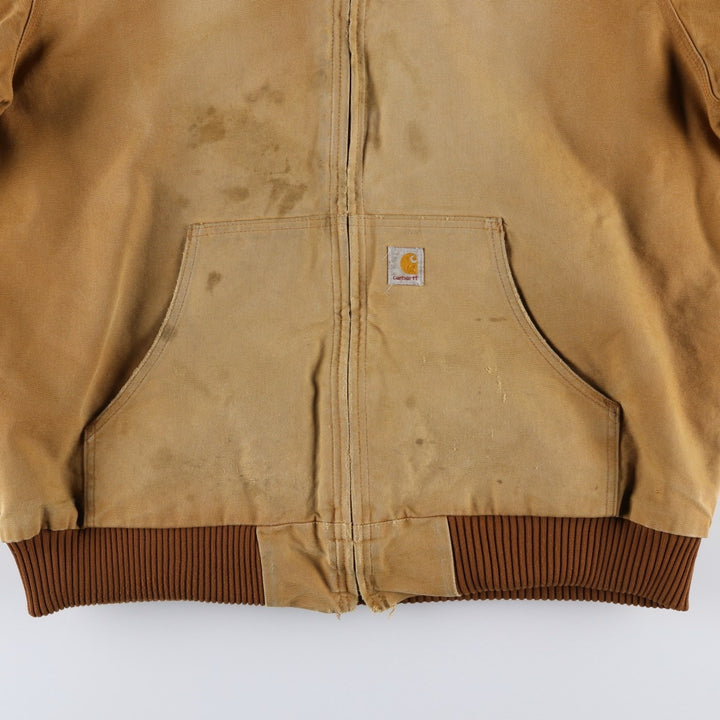 Carhartt Active Jacket, Padded Duck Full Zip Parka, Made in USA, Men's XL cotton Beige type Vintage Second Hand