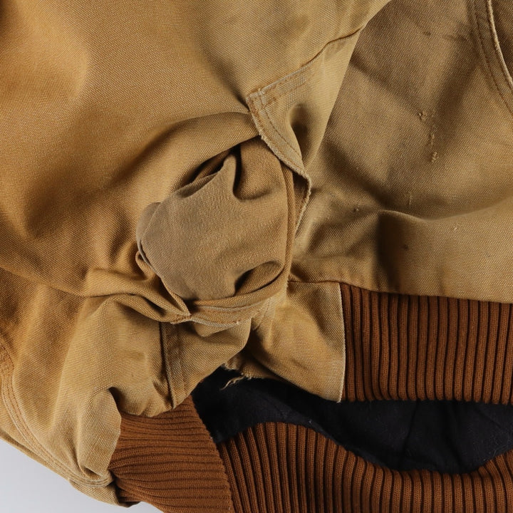 Carhartt Active Jacket, Padded Duck Full Zip Parka, Made in USA, Men's XL cotton Beige type Vintage Second Hand