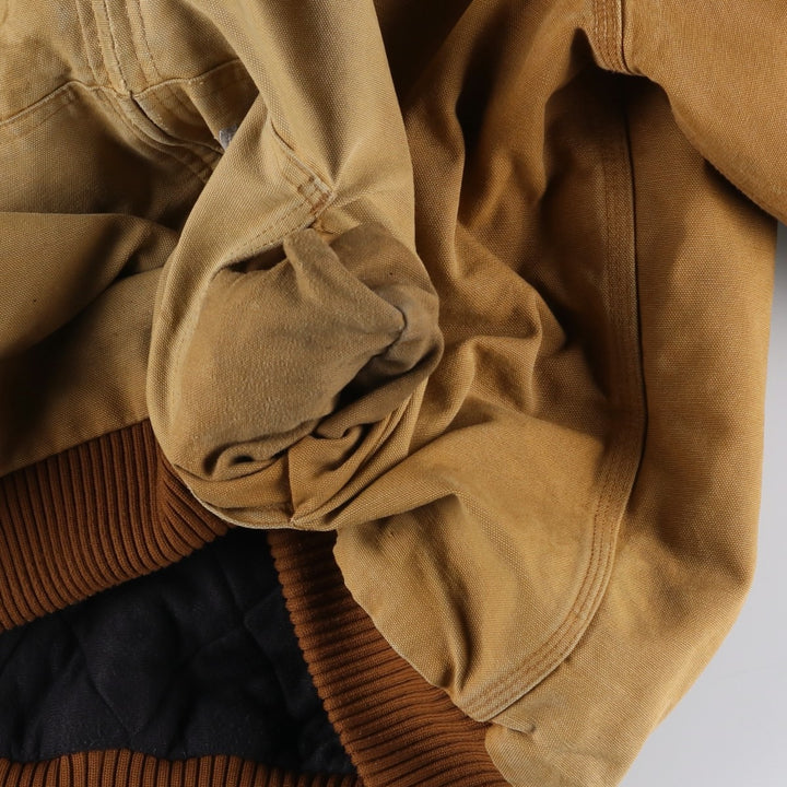 Carhartt Active Jacket, Padded Duck Full Zip Parka, Made in USA, Men's XL cotton Beige type Vintage Second Hand