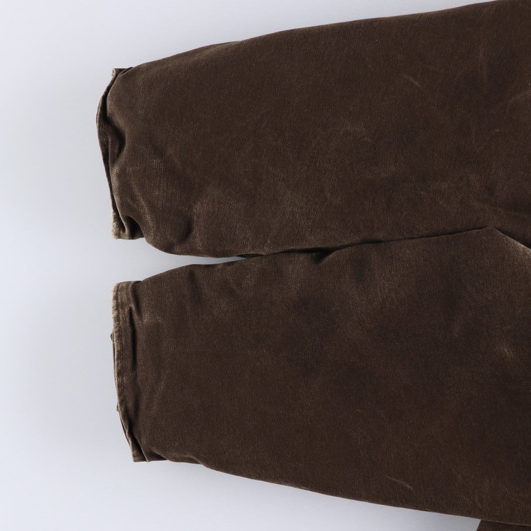 2000'S Carhartt Traditional Hooded Padded Duck Work Jacket, Men's Size XL cotton brown type Vintage Second Hand