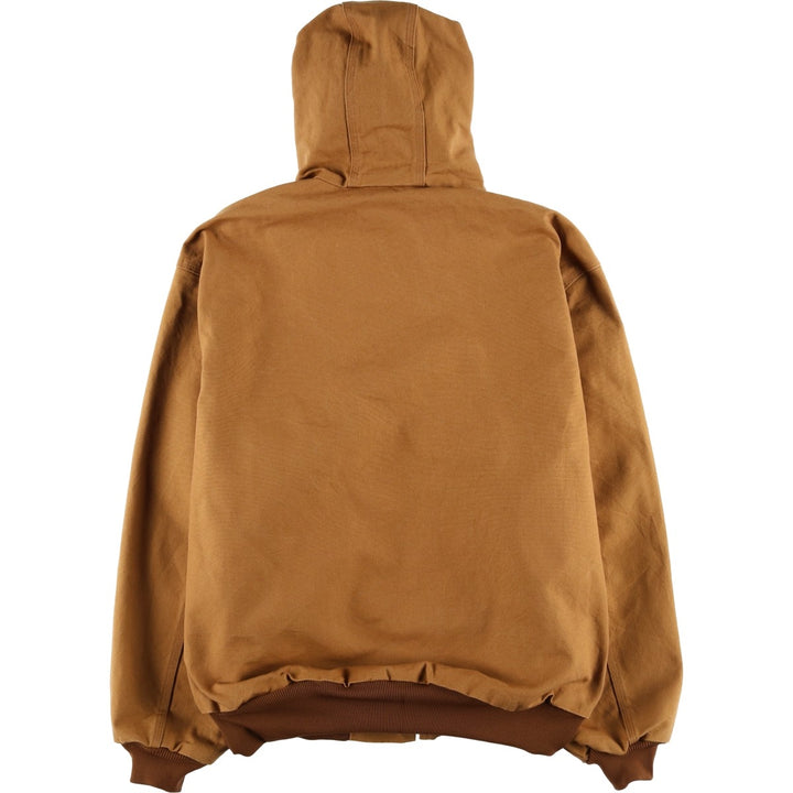 Carhartt Active Jacket Duck Full Zip Parka Made in USA Men's XXL cotton beige type brown Vintage Second Hand