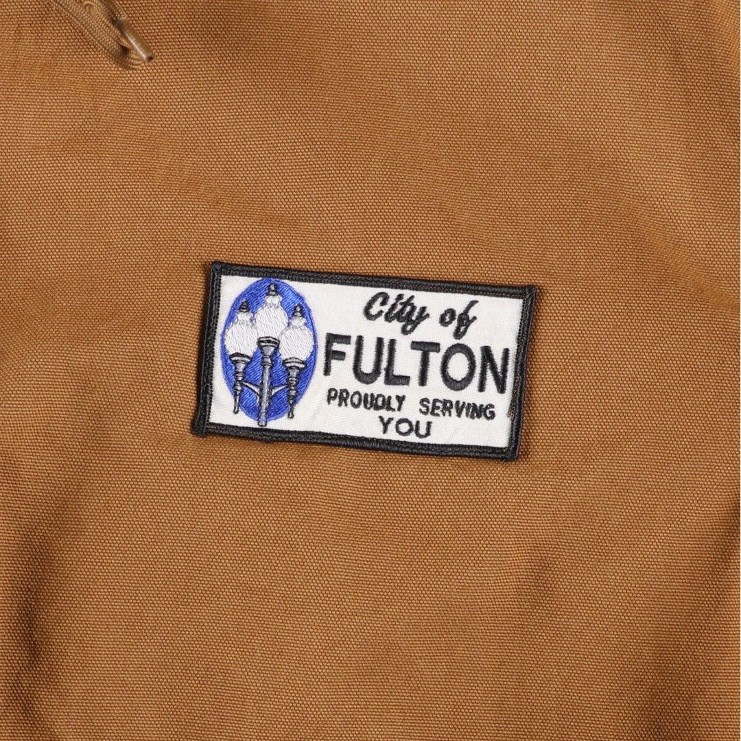 Carhartt Active Jacket Duck Full Zip Parka Made in USA Men's XXL cotton beige type brown Vintage Second Hand