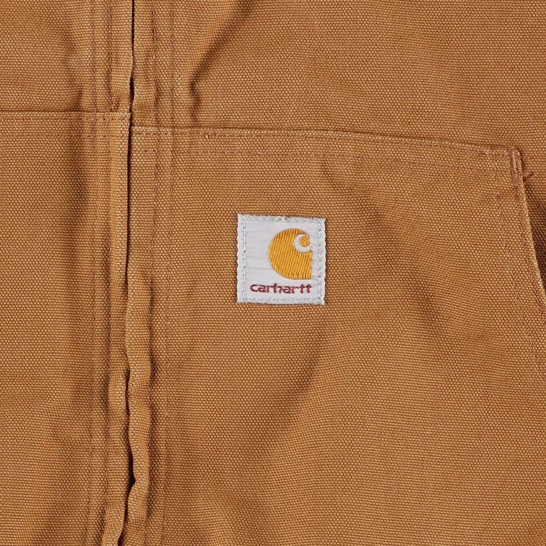 Carhartt Active Jacket Duck Full Zip Parka Made in USA Men's XXL cotton beige type brown Vintage Second Hand