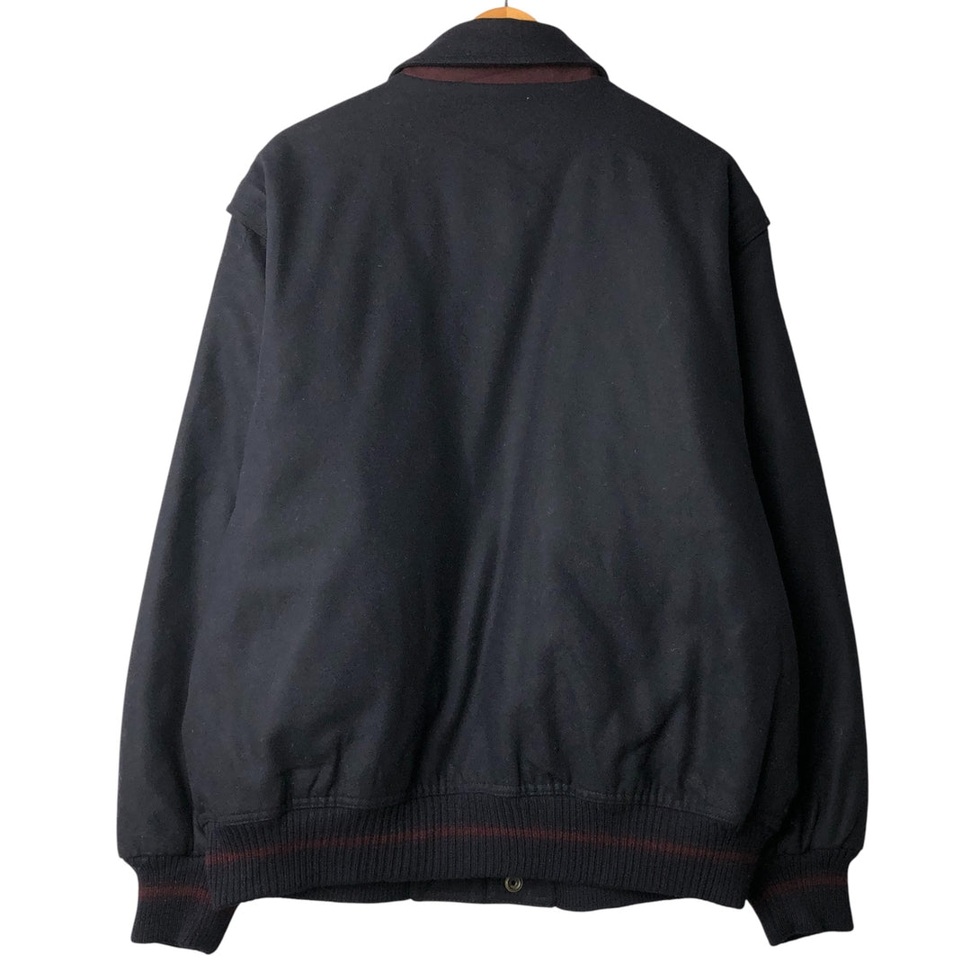 PAUL and SHARK wool blouson, made in Italy, men's size L wool navy blue type Vintage Second Hand