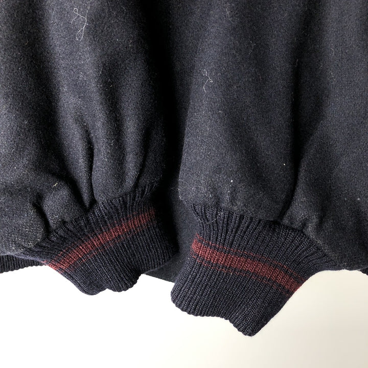 PAUL and SHARK wool blouson, made in Italy, men's size L wool navy blue type Vintage Second Hand