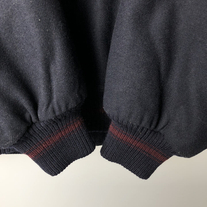 PAUL and SHARK wool blouson, made in Italy, men's size L wool navy blue type Vintage Second Hand