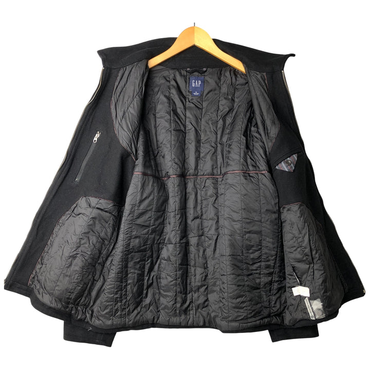 2000'S GAP padded wool sports jacket, men's size XL wool black type Vintage Second Hand