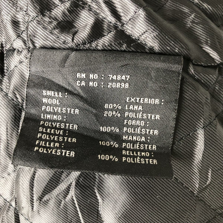 Dockers Premium Padded Herringbone Wool Sports Jacket, Men's Size L wool Charcoal Vintage Second Hand