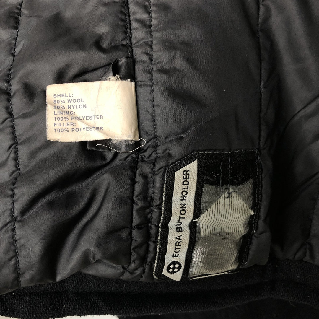 2000'S GAP padded wool sports jacket, men's size L wool black type Vintage Second Hand