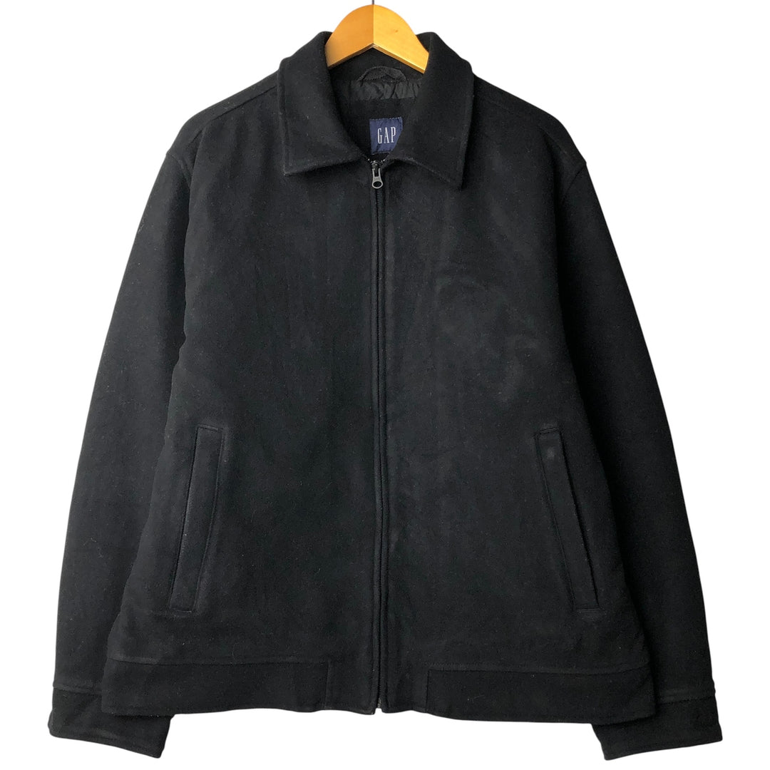 2000'S GAP padded wool sports jacket, men's size L wool black type Vintage Second Hand