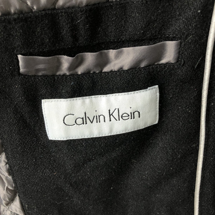 Calvin Klein wool jacket, men's size L wool black type Vintage Second Hand