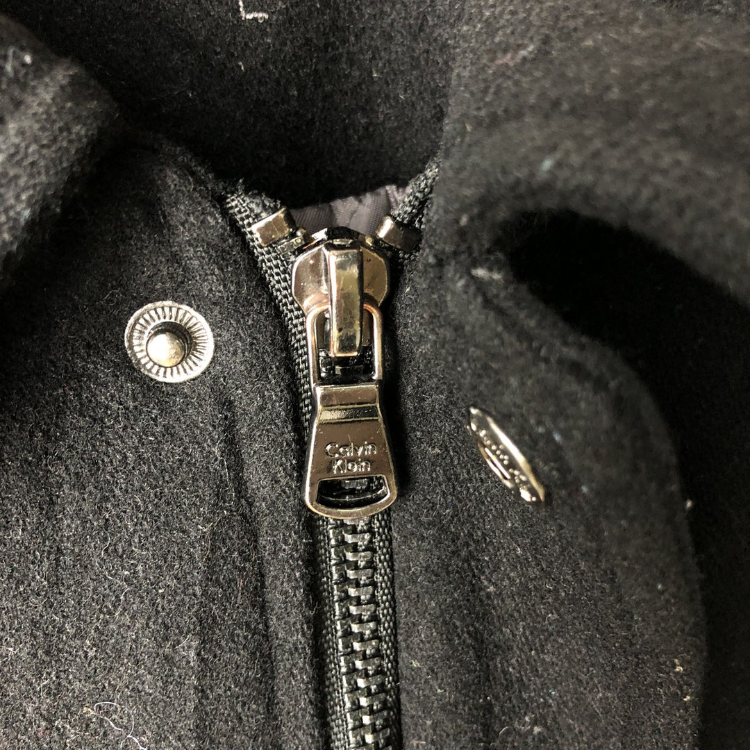 Calvin Klein wool jacket, men's size L wool black type Vintage Second Hand