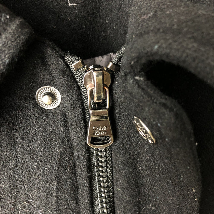 Calvin Klein wool jacket, men's size L wool black type Vintage Second Hand