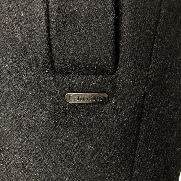 Calvin Klein wool jacket, men's size L wool black type Vintage Second Hand