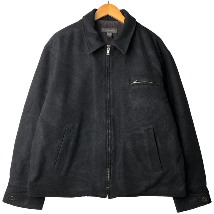 2000'S Banana Republic Wool Sports Jacket, Men's Size L wool black type Vintage Second Hand