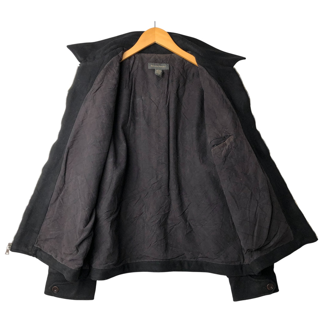 2000'S Banana Republic Wool Sports Jacket, Men's Size L wool black type Vintage Second Hand