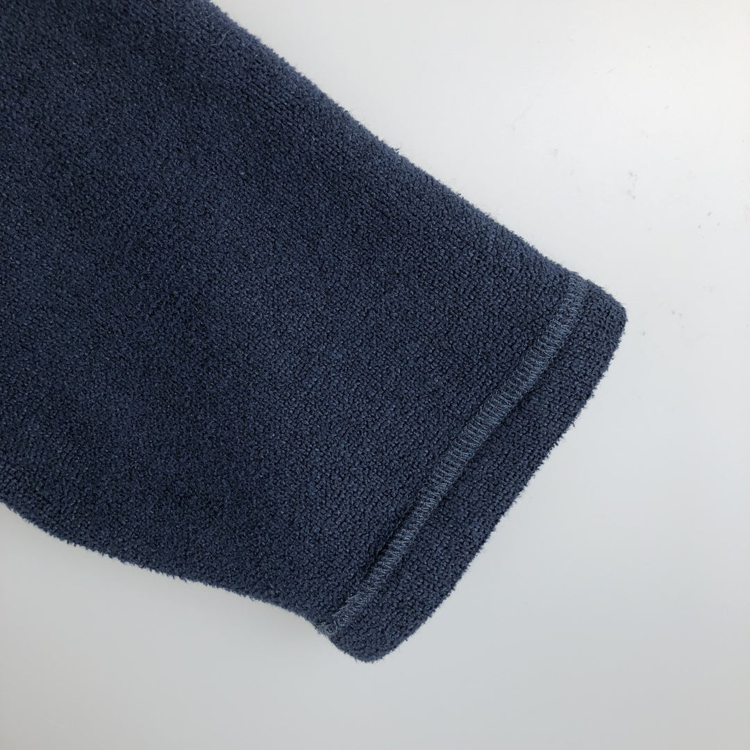 The North Face Half-Zip Fleece Pullover, Men's Size L polyester navy blue type Vintage Second Hand