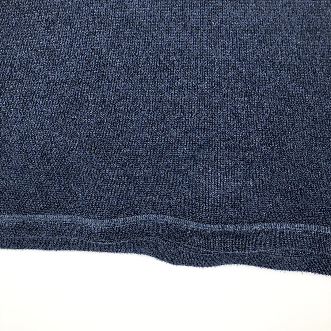 The North Face Half-Zip Fleece Pullover, Men's Size L polyester navy blue type Vintage Second Hand