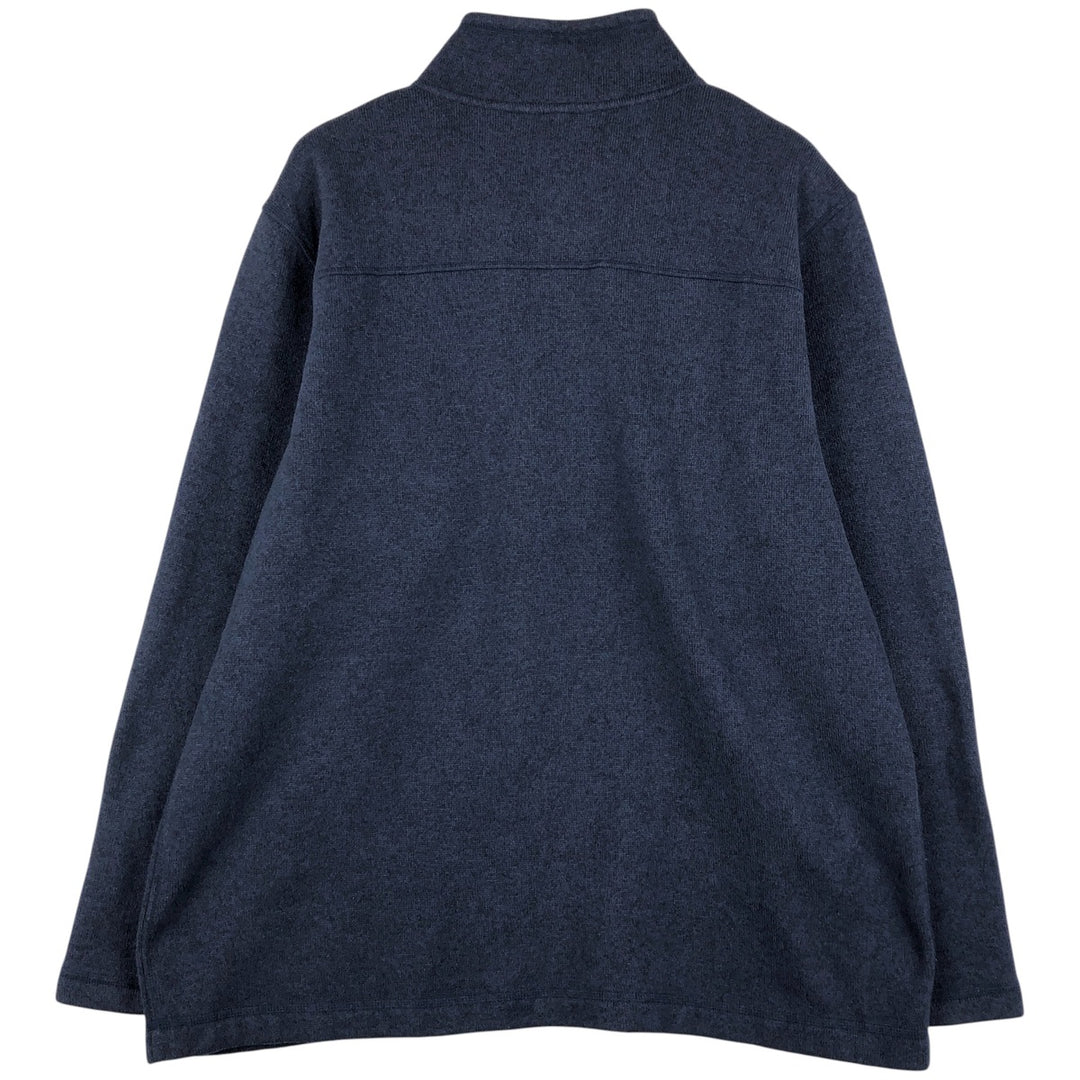 The North Face Half-Zip Fleece Pullover, Men's XXL polyester navy blue type Vintage Second Hand