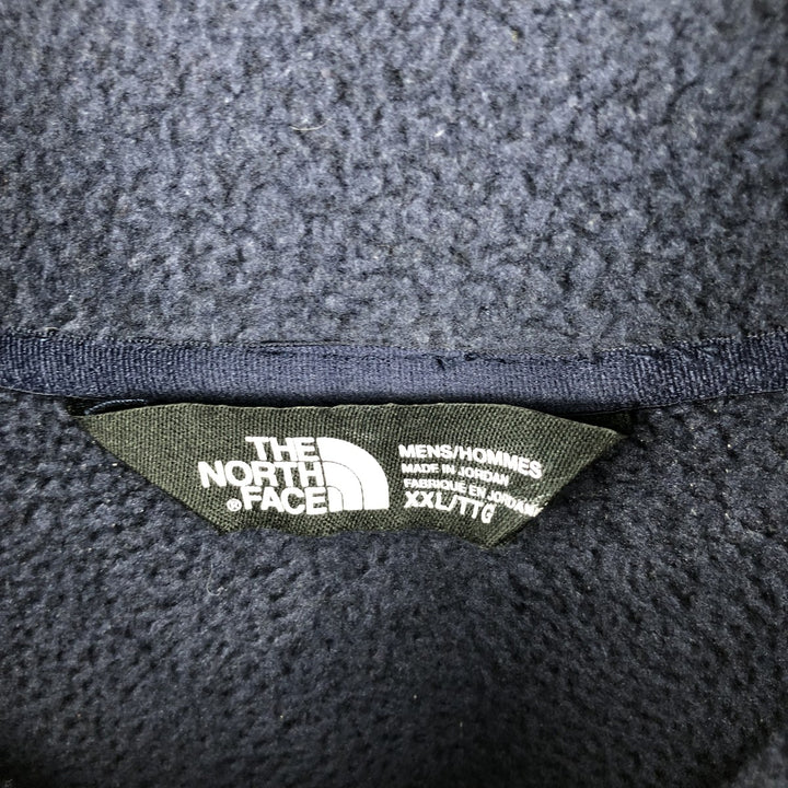 The North Face Half-Zip Fleece Pullover, Men's XXL polyester navy blue type Vintage Second Hand