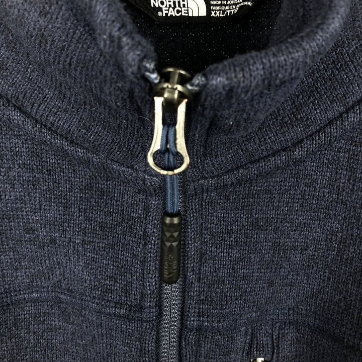The North Face Half-Zip Fleece Pullover, Men's XXL polyester navy blue type Vintage Second Hand