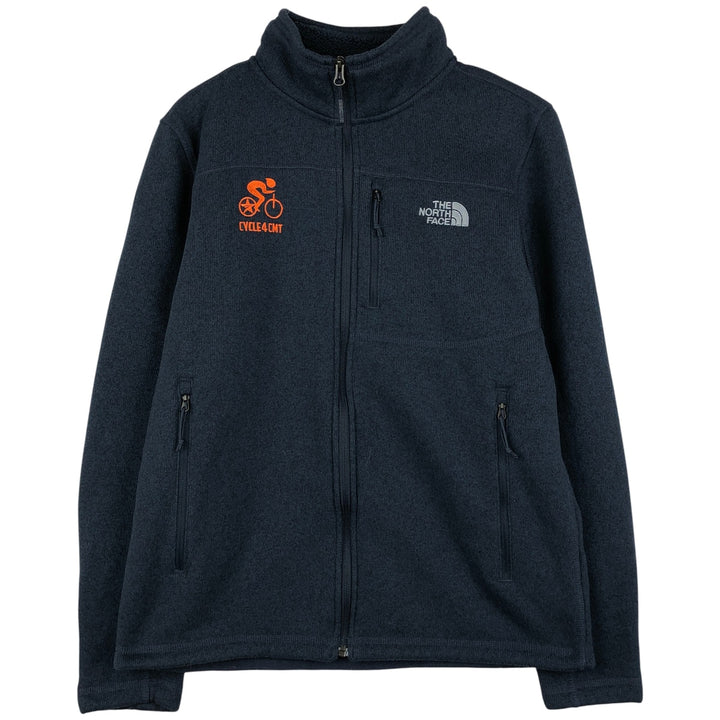 The North Face fleece jacket, size M, men's polyester navy blue type Vintage Second Hand