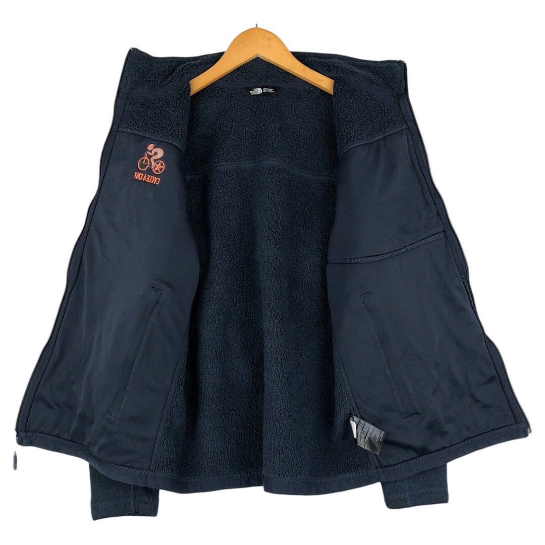 The North Face fleece jacket, size M, men's polyester navy blue type Vintage Second Hand