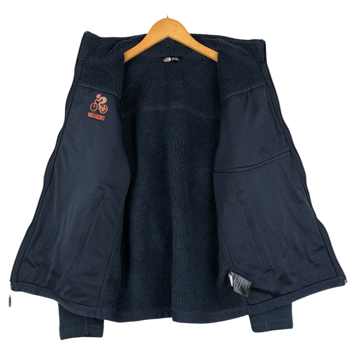 The North Face fleece jacket, size M, men's polyester navy blue type Vintage Second Hand
