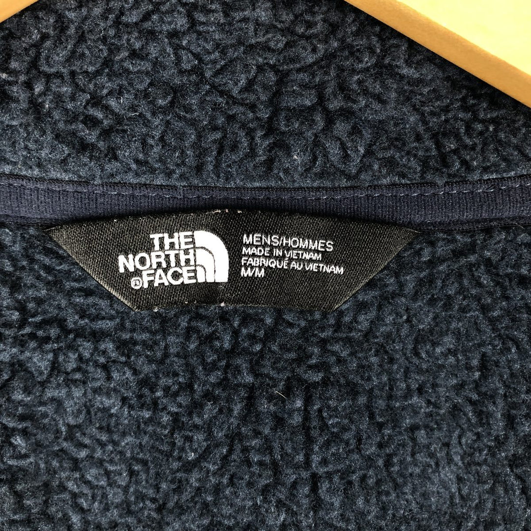 The North Face fleece jacket, size M, men's polyester navy blue type Vintage Second Hand