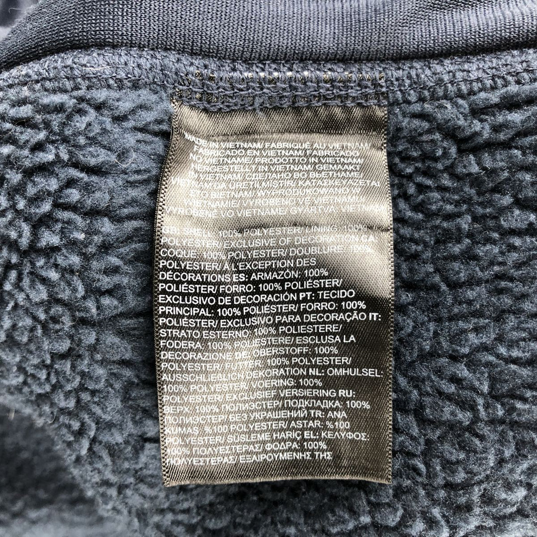 The North Face fleece jacket, size M, men's polyester navy blue type Vintage Second Hand