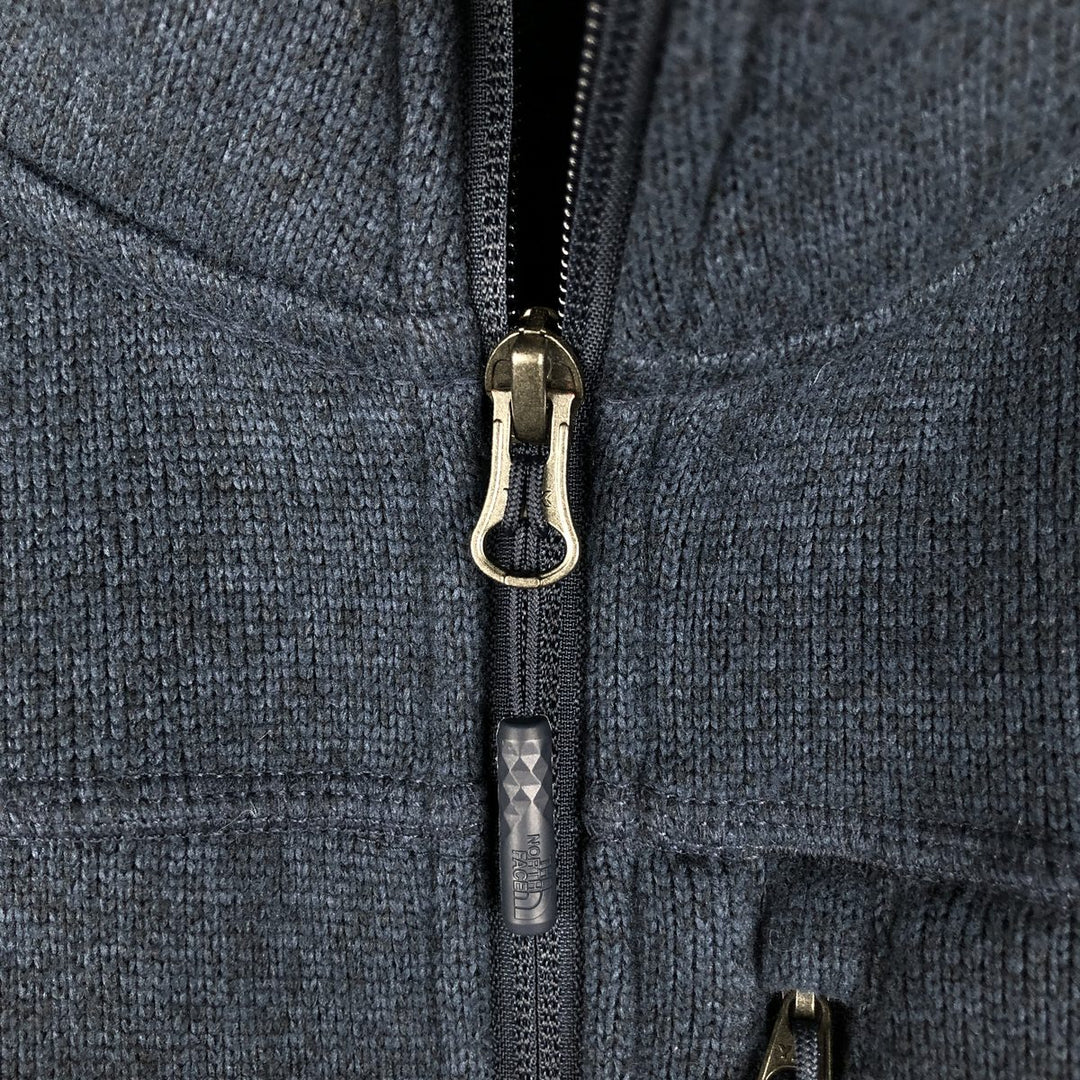 The North Face fleece jacket, size M, men's polyester navy blue type Vintage Second Hand