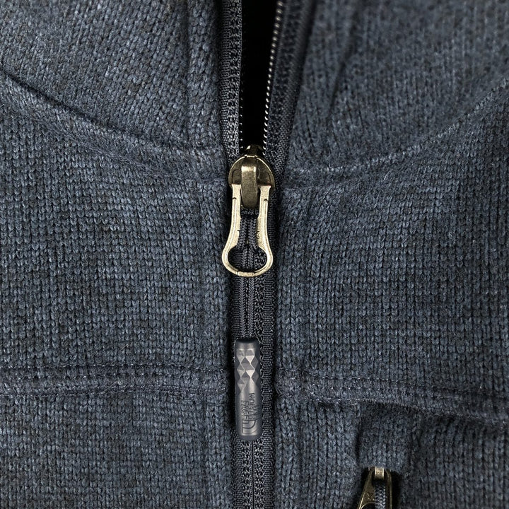 The North Face fleece jacket, size M, men's polyester navy blue type Vintage Second Hand