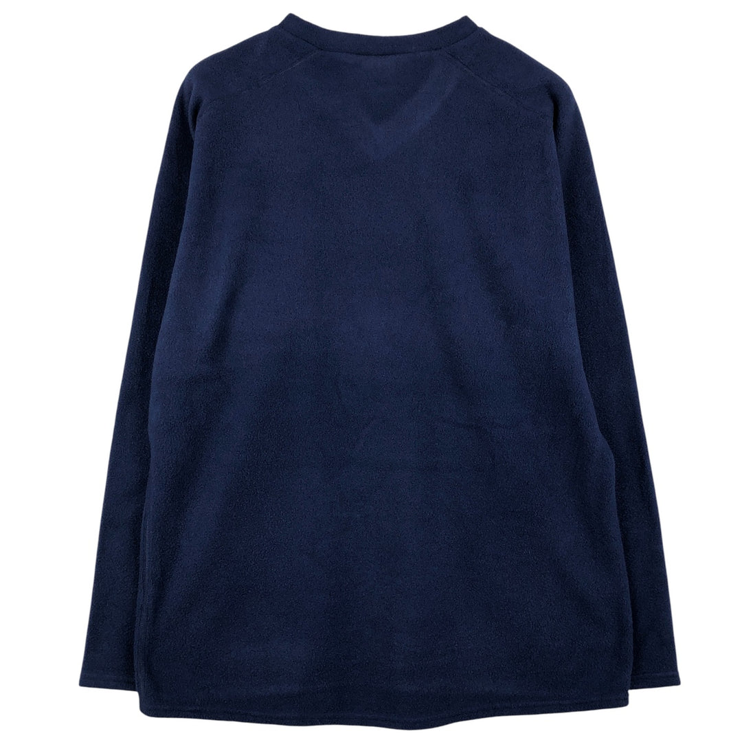 2000'S Patagonia Capilene V-neck fleece top (43425FA00), Made in USA, Men's Size L polyester navy blue type Vintage Second Hand