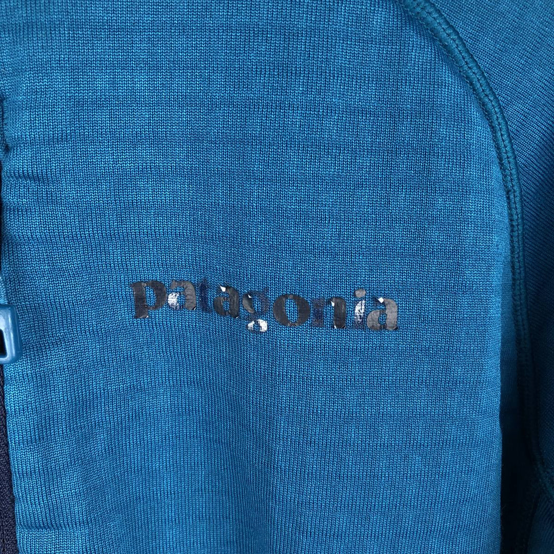 Patagonia Regulator R1 Pullover 40074FA15 Half-Zip Fleece Pullover Hoodie, Men's Size L polyester blue type Vintage Second Hand