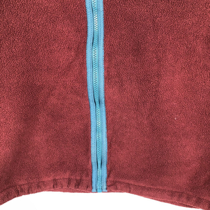 Vintage 1980'S LLBean fleece full-zip hoodie, men's size XL unclear red type Vintage Second Hand