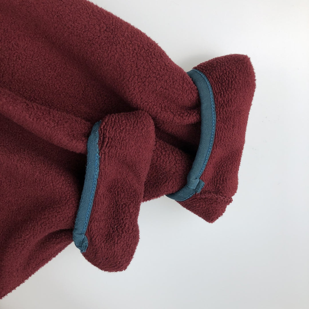 Vintage 1980'S LLBean fleece full-zip hoodie, men's size XL unclear red type Vintage Second Hand