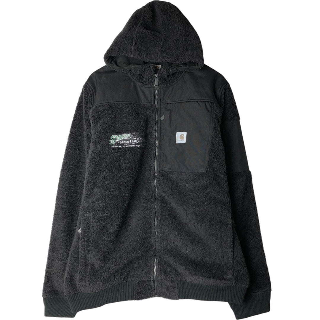 Carhartt Advertising Nylon x Fleece Jacket, Men's Size XL (approx.) polyester black type Vintage Second Hand
