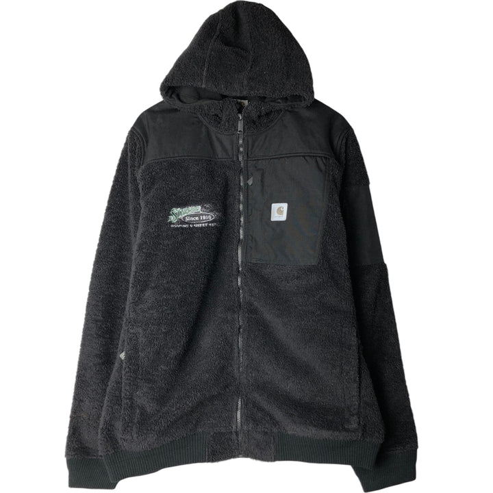 Carhartt Advertising Nylon x Fleece Jacket, Men's Size XL (approx.) polyester black type Vintage Second Hand