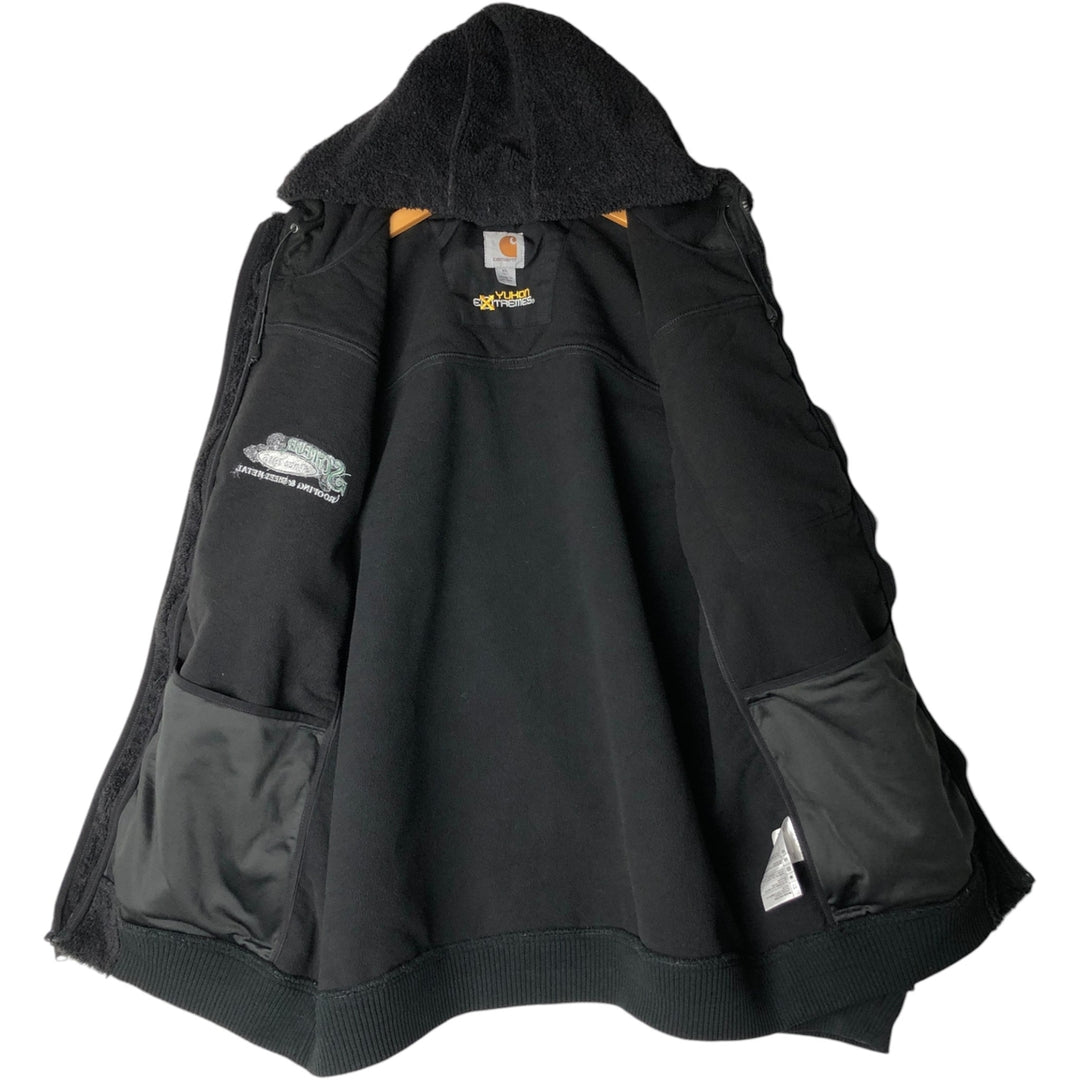 Carhartt Advertising Nylon x Fleece Jacket, Men's Size XL (approx.) polyester black type Vintage Second Hand