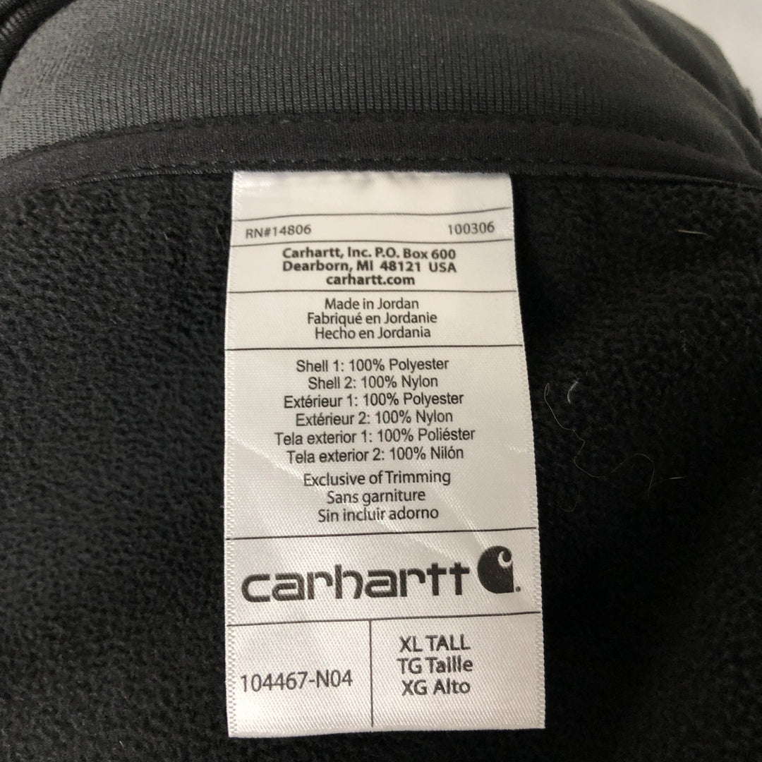 Carhartt Advertising Nylon x Fleece Jacket, Men's Size XL (approx.) polyester black type Vintage Second Hand