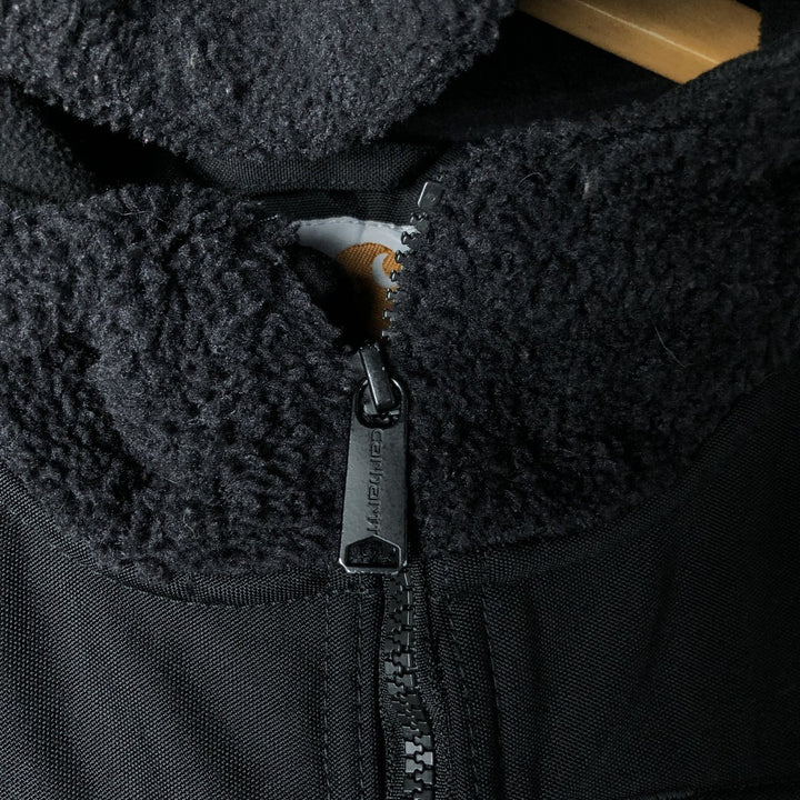 Carhartt Advertising Nylon x Fleece Jacket, Men's Size XL (approx.) polyester black type Vintage Second Hand