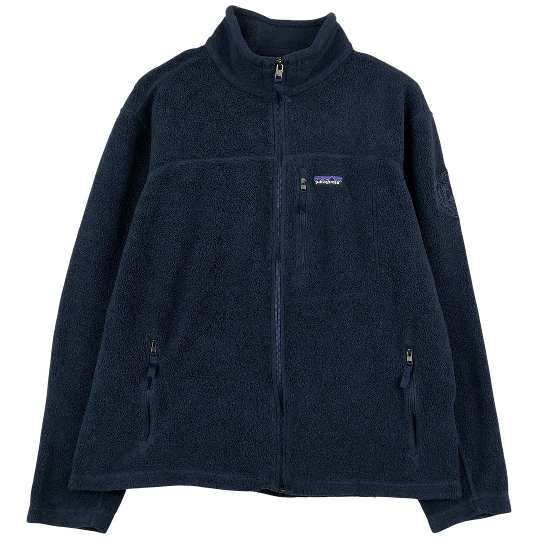 Patagonia Synchilla Fleece Jacket, Men's Size L (22990FA18) recycled polyester navy blue type Vintage Second Hand